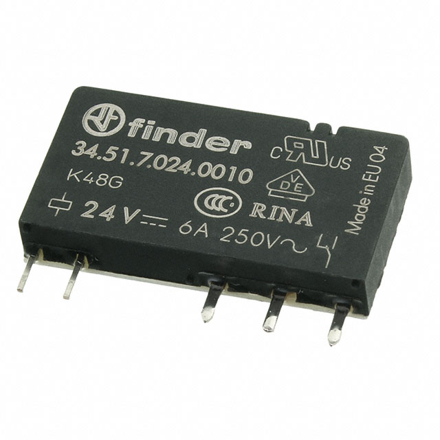 34.51.7.024.0010 Finder Relays, Inc.  Power Relays Over 2 Amps